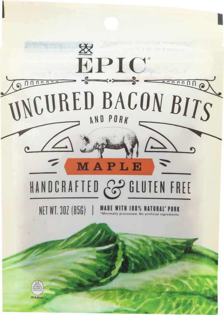 EPIC: Uncured Bacon Bits Maple, 3 oz