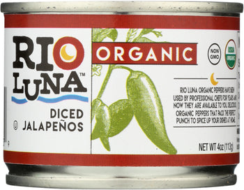 RIO LUNA: Organic Diced Jalapenos, 4 oz