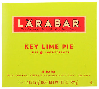 LARABAR: Key Lime Pie 5 Count Bars, 8 oz