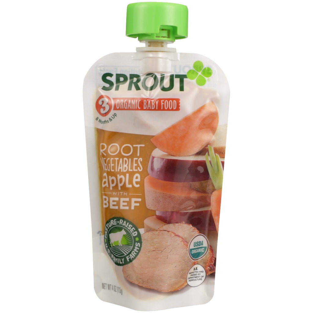 SPROUT: Root Vegetables Appl Beef, 4 oz