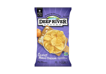 DEEP RIVER: Sweet Maui Onion Kettle Cooked Potato Chips, 8 oz