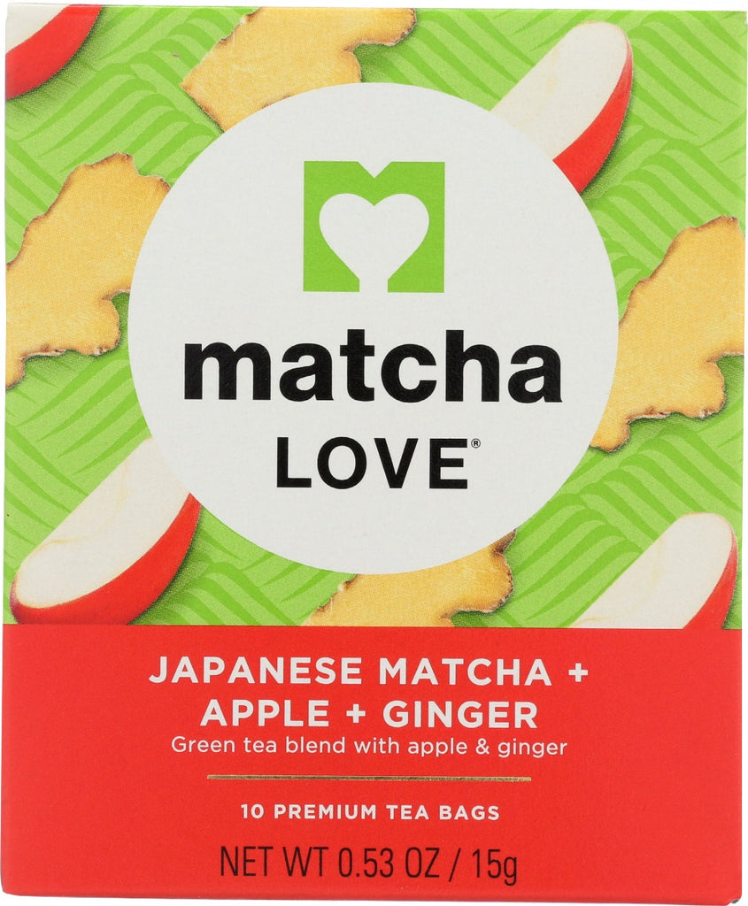 MATCHA LOVE: Japanese Matcha Plus Apple Plus Ginger, 0.53 oz