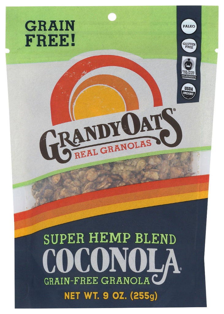 GRANDY OATS: Super Hemp Blend Coconola Grain Free Granola, 9 oz