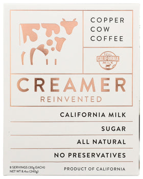 COPPER COW COFFEE: Creamer, 8 pk