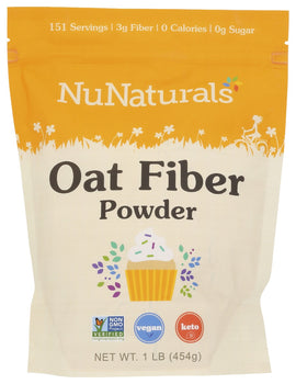 NUNATURALS INC: Oat Fiber Powder, 1lb