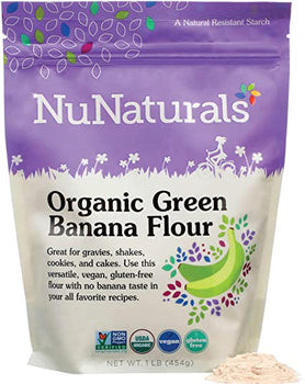 NUNATURALS INC: Organic Green Banana Flour, 1 lb