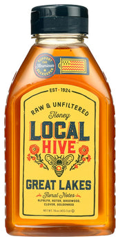 LOCAL HIVE: Honey Great Lakes Local Raw, 16 oz