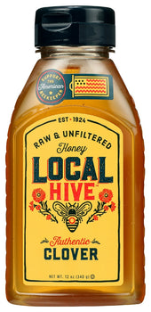 LOCAL HIVE: Honey Clover Raw Unfltrd, 12 oz