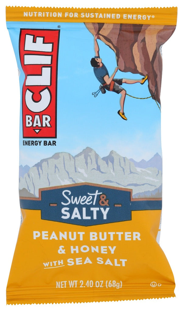 CLIF BAR: Sweet & Salty Peanut Butter And Honey with Sea Salt Bar, 2.4 oz