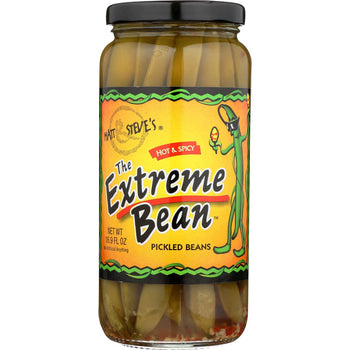 THE EXTREME BEAN: Hot And Spicy Pickled Beans, 16.9 oz