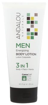 ANDALOU NATURALS: 3 In 1 Men Energizing Body Lotion, 8.5 fo