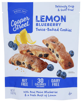 COOPER STREET: Lemon Blueberry Twice Baked Cookies, 5 oz