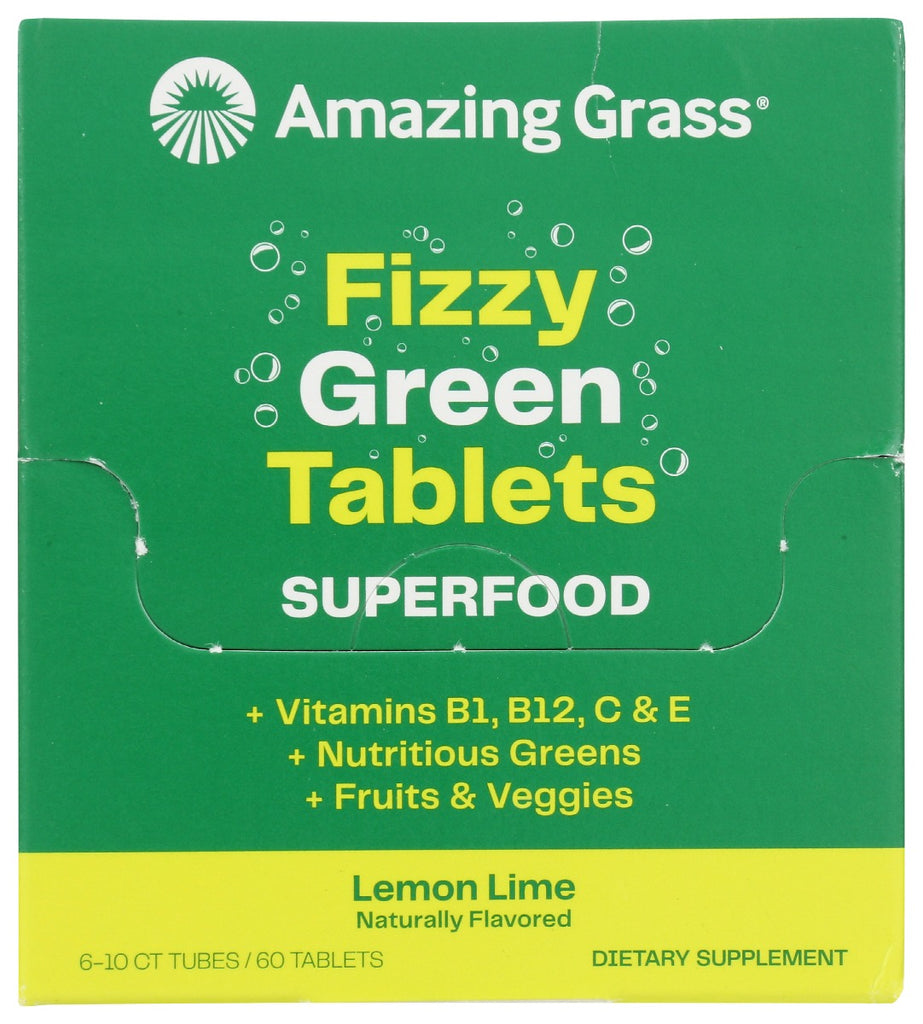 AMAZING GRASS: Fizzy Green Tablets Superfood Lemon Lime, 1 bx