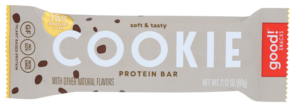 GOOD SNACKS: Cookie Protein Bar, 2.12 oz