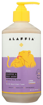 ALAFFIA: Shampoo Wash Shea Lmn Lav, 16 fo