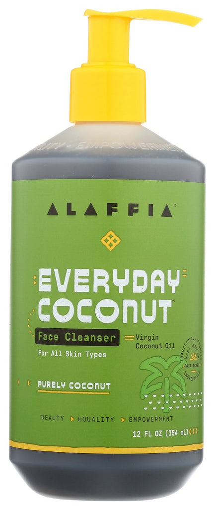 ALAFFIA: Wash Face Cocnt Cleansng, 12 fo