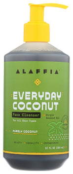 ALAFFIA: Wash Face Cocnt Cleansng, 12 fo