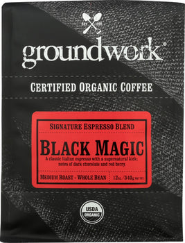 GROUNDWORK COFFEE: Coffee Wb Blk Mgc Esp Org, 12 oz