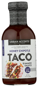 URBAN ACCENTS: Honey Chipotle Taco Simmer Sauce, 13.4 oz