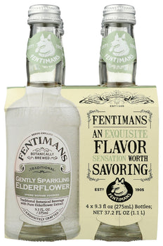 FENTIMANS: Sprkl Water Eldrflwr 4Pk, 37.2 fo