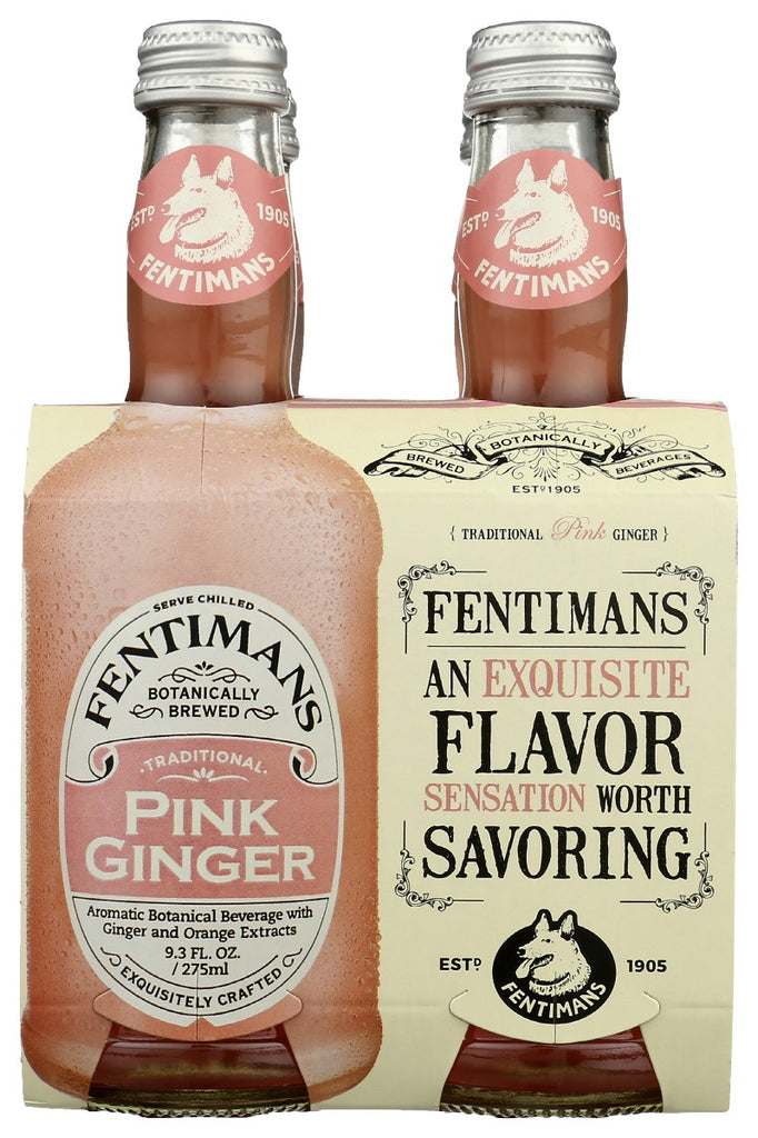 FENTIMANS: Bev 4Pk Pink Ginger, 37.2 fo