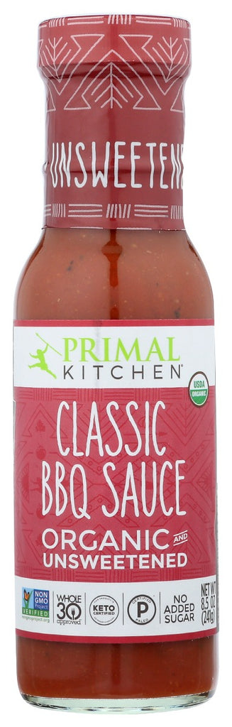 PRIMAL KITCHEN: Organic And Unsweetened Classic Bbq Sauce, 8.5 oz