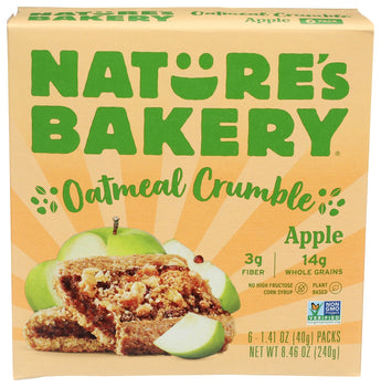 NATURES BAKERY: Bar Oatml Crmb Appl, 8.46 oz