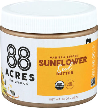 88 ACRES: Vanilla Spice Sunflower Seed Butter, 14 oz