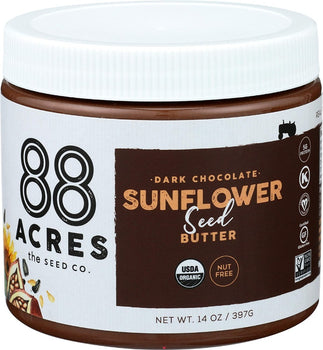 88 ACRES: Dark Chocolate Sunflower Seed Butter, 14 oz