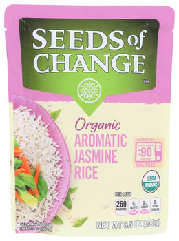 SEEDS OF CHANGE: Rice Jasmine, 8.5 oz