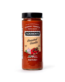 AGROMONTE: Cherry Tomato Pasta Sauce with Roasted Garlic, 20.46 oz