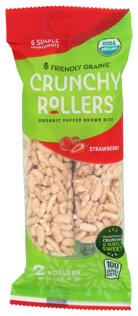 FRIENDLY GRAINS: Rice Roller Strwbry, 0.9 oz