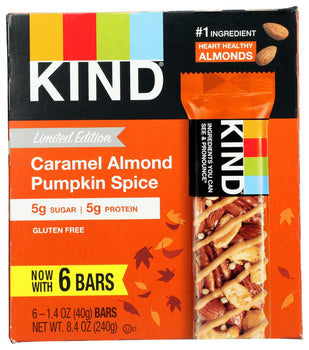 KIND: Caramel Almond Pumpkin Spice 6 Count Bars, 8.4 oz