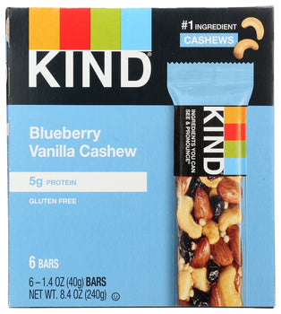 KIND: Blueberry Vanilla Cashew Bar, 8.4 oz