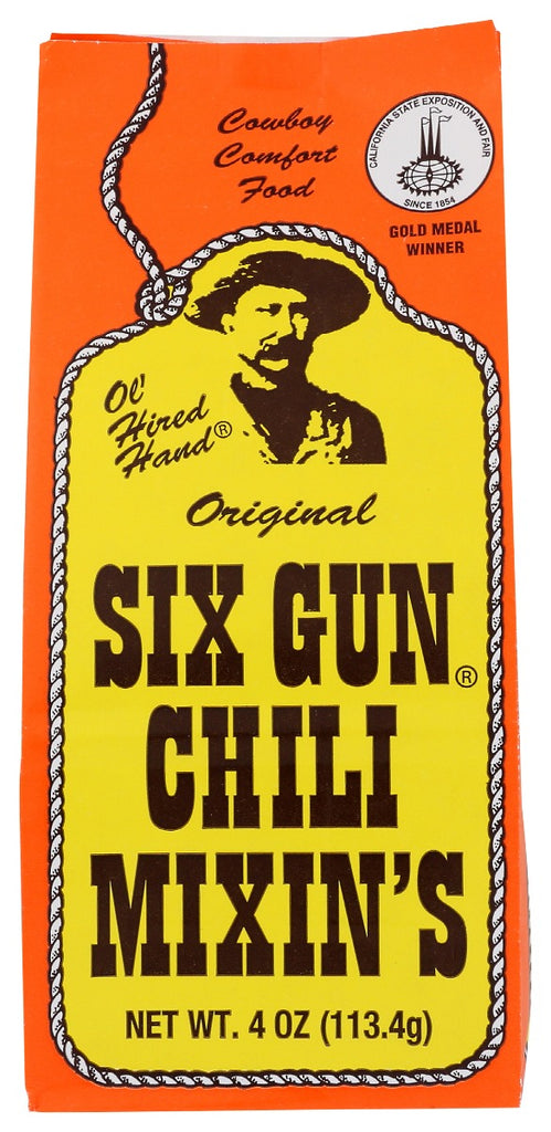 SIX GUN: Original Chili Mixins, 4 oz