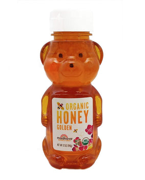 MADHAVA: Honey Golden Bear Org, 12 oz