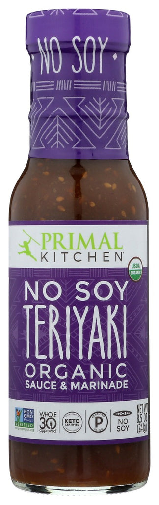 PRIMAL KITCHEN: Organic No Soy Teriyaki Sauce And Marinade, 8.5 oz