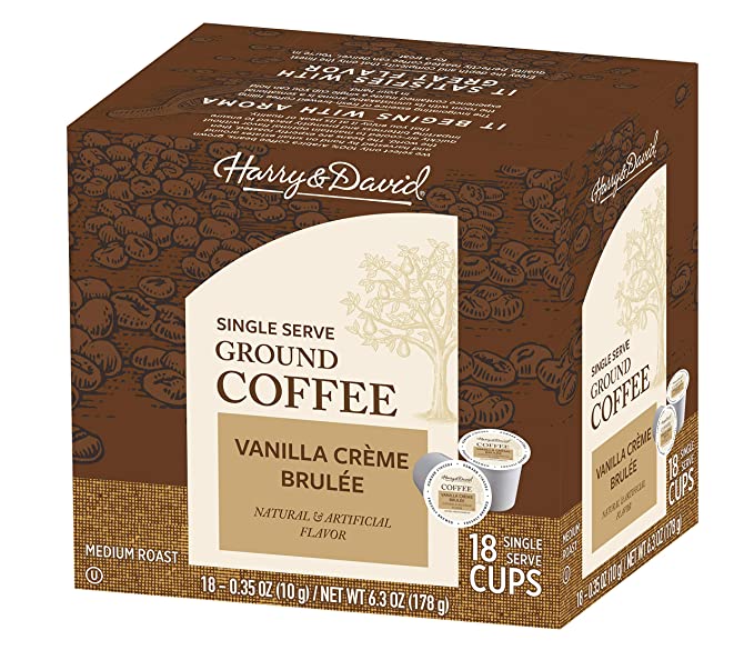 HARRY & DAVID: Vanilla Creme Brul¨¦e Single Serve Coffee, 18 pc