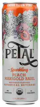 PETAL: Sparkling Peach Marigold Basil, 12 fo