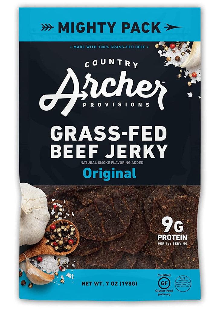 COUNTRY ARCHER: Original Grass Fed Beef Jerky, 7 oz