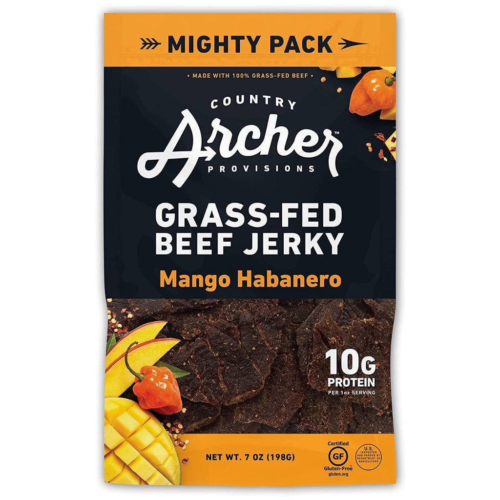 COUNTRY ARCHER: Jerky Beef Mngo Habnro, 7 oz