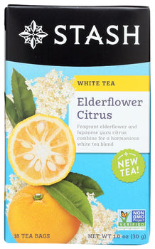 STASH TEA: Tea White Eldrflwr Citrus, 18 bg