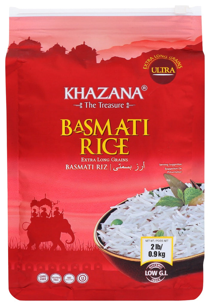 KHAZANA: Rice Basmati Ex Long, 2 lb