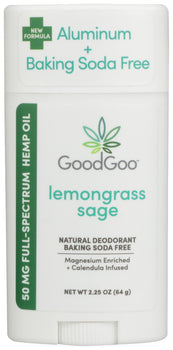 GOOD GOO: Lemongrass Sage With Hemp Oil Deodorant, 2.25 oz