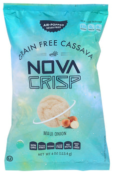 NOVACRISP: Grain Free Cassava Maui Onion Chips, 4 oz