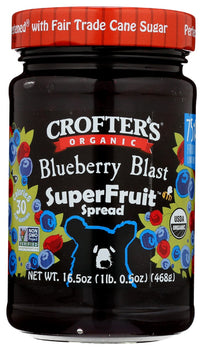 CROFTERS: Organic Blueberry Blast Superfruit Spread, 16.5 oz