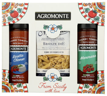 AGROMONTE: Pasta And Pasta Sauce Gift Box, 1 ct