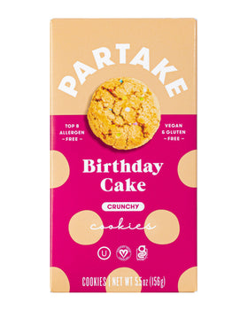 PARTAKE FOODS: Crunchy Birthday Cake Cookies, 5.5 oz