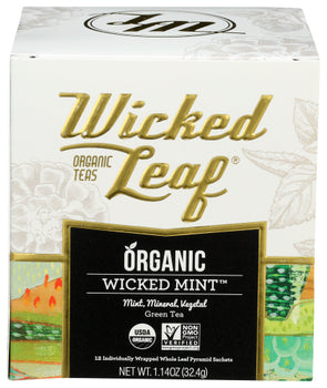 WICKED LEAF ORGANIC TEA: Organic Wicked Mint, 32.4 gm