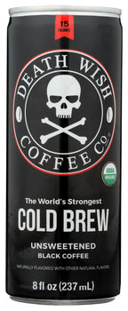 DEATH WISH COFFEE: Coffee Cld Brw Unswt Blck, 8 fo